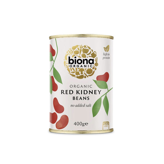 BIONA RED KIDNEY BEANS ORGANIC NO USED IN CAN 6x400G