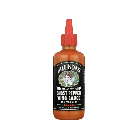 MELINDA'S CREAMY STYLE GHOST PEPPER WING SAUCE 6X12 FL OZ