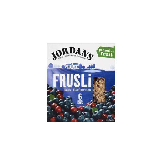 JORDANS FRUSLI BLUEBERRY CEREAL BAR 6PACK 6x180G
