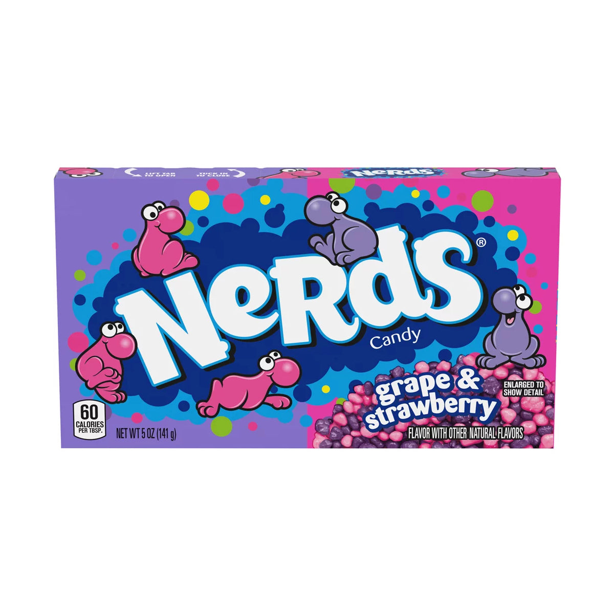 Wonka Nerds Grape & Strawberry Theatre Box, 141g