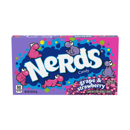 Wonka Nerds Grape & Strawberry Theatre Box, 141g