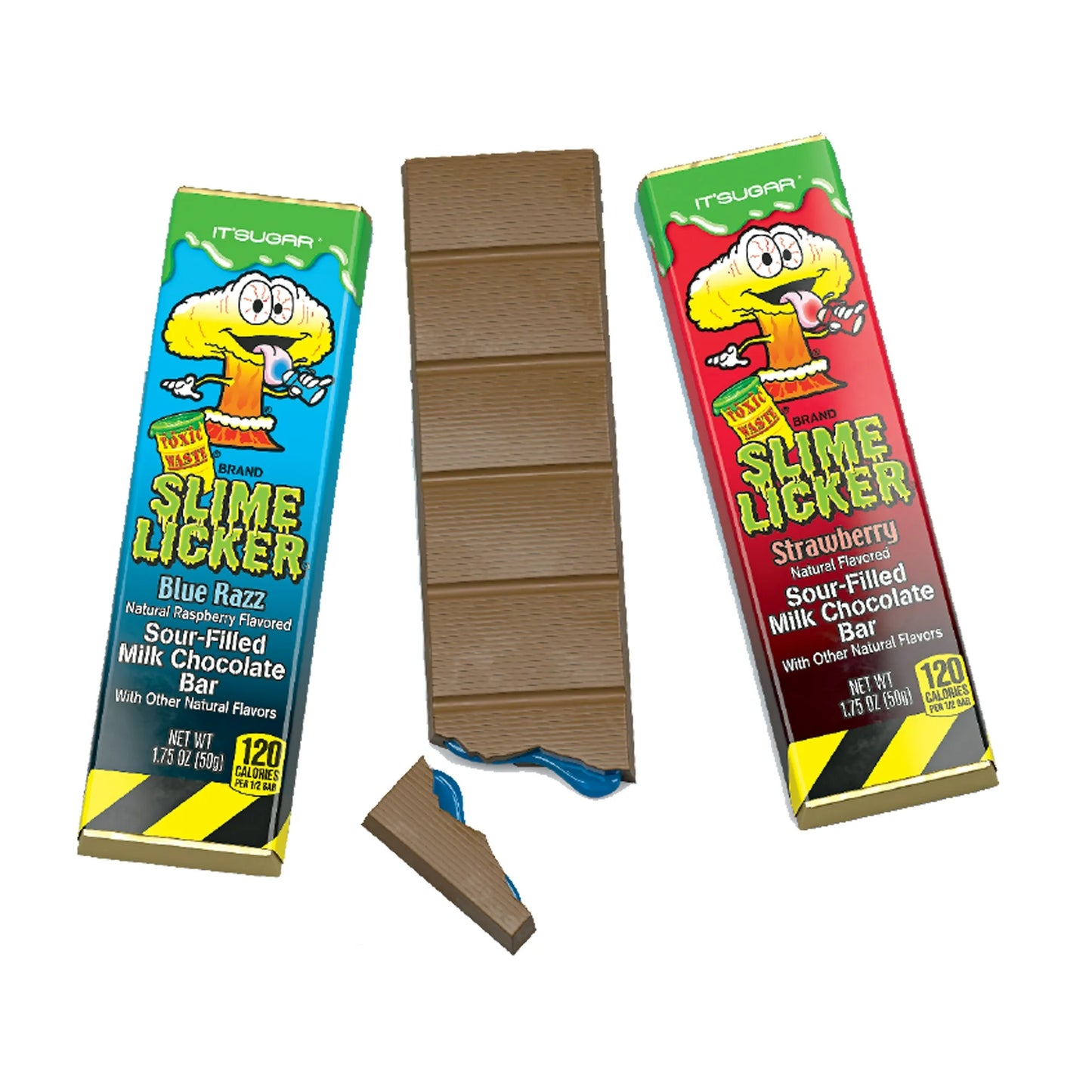 Toxic Waste Slime Licker Strawberry Chocolate Bar 50g