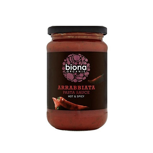 BIONA ARRABBIATA~HOT & SPICY PASTA SAUCE ORGANIC-VEGAN 6x350G
