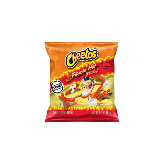 Cheetos Crunchy Flaming Hot, Export 1.25 OZ (35g)