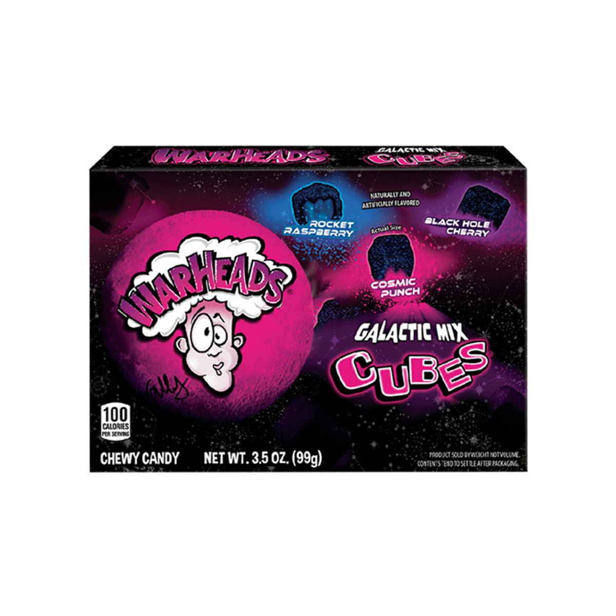 Warheads Galactic Cubes Bx 99g