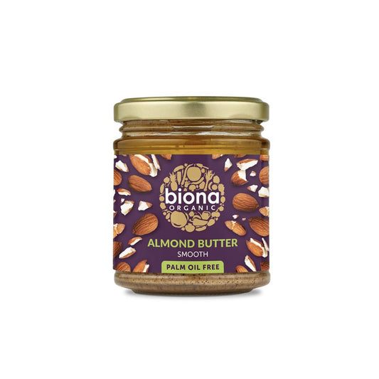 BIONA ALMOND BUTTER -SMOOTH ORGANIC 6x170G