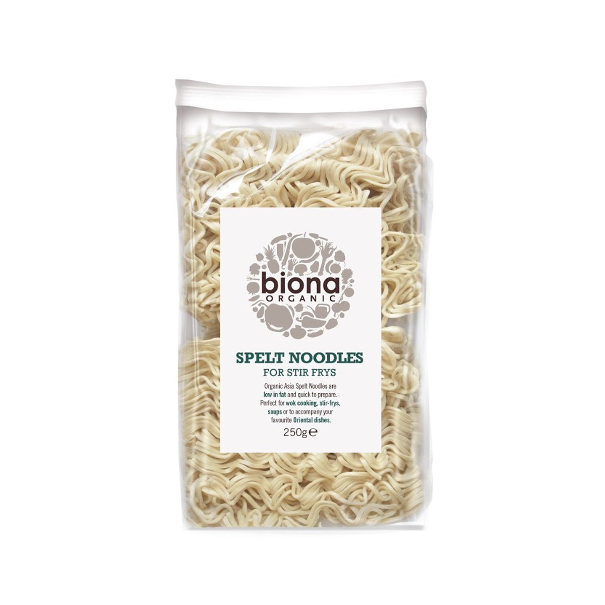 BIONA SPELT ASIA NOODLES ORGANIC 12x250G