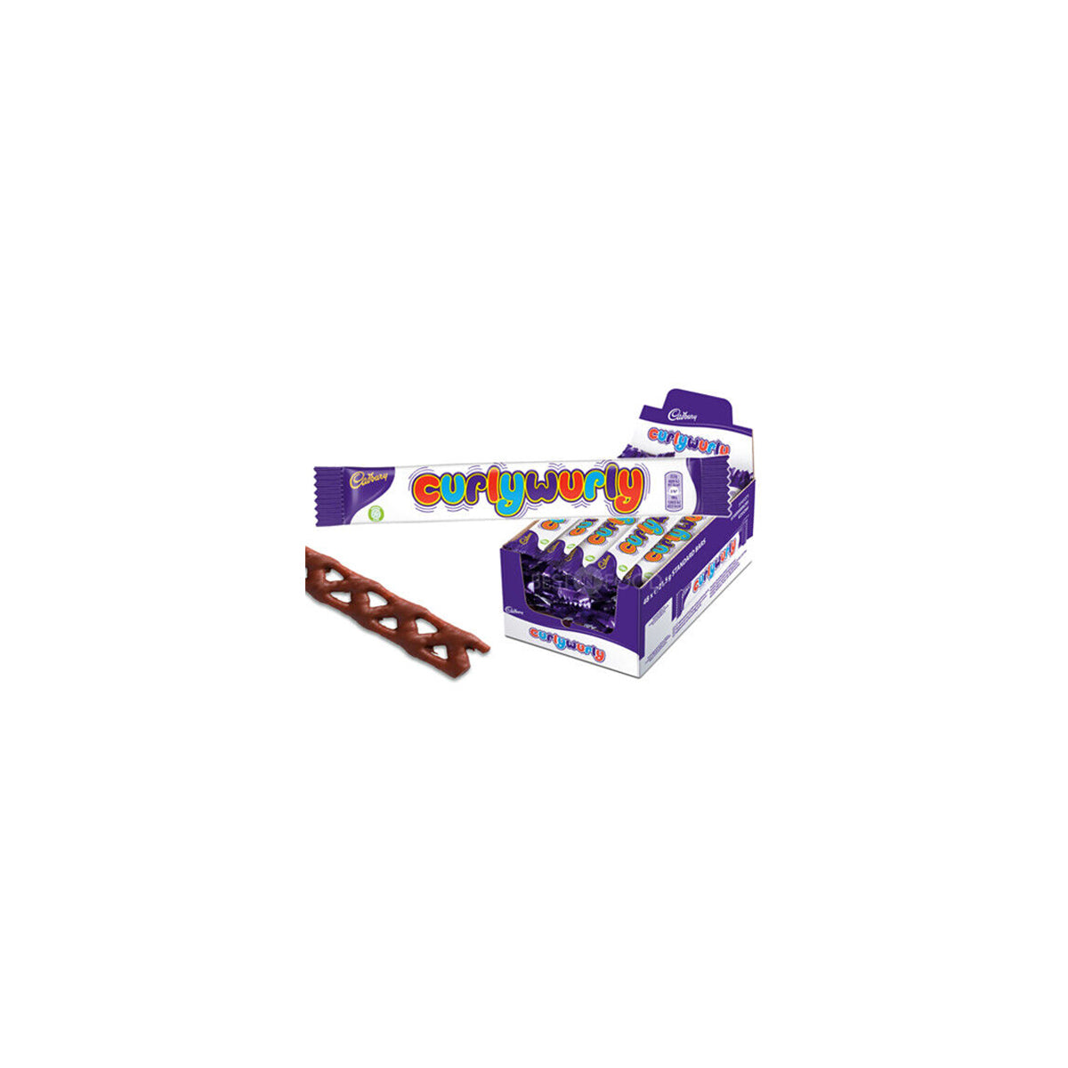 Cadbury Curly Wurly Chocolate Bar, 21.5gm (48 pcs)