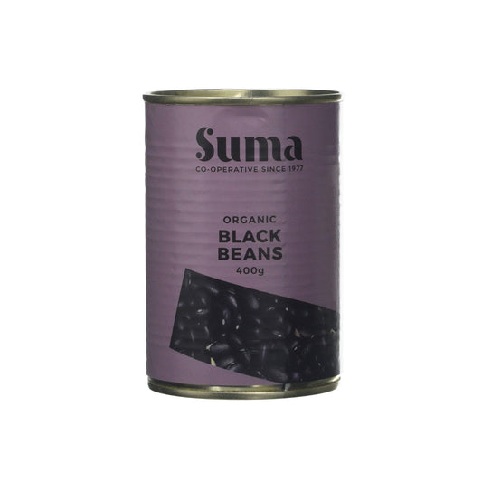 SUMA ORGANIC BLACK BEANS - ORGANIC 12X400G