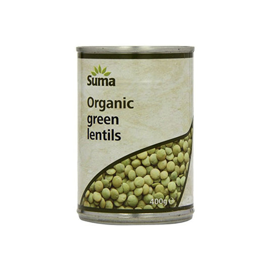 SUMA ORGANIC GREEN LENTILS - ORGANIC 12X400G