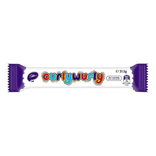 Cadbury Curly Wurly Chocolate Bar, 21.5gm (48 pcs)