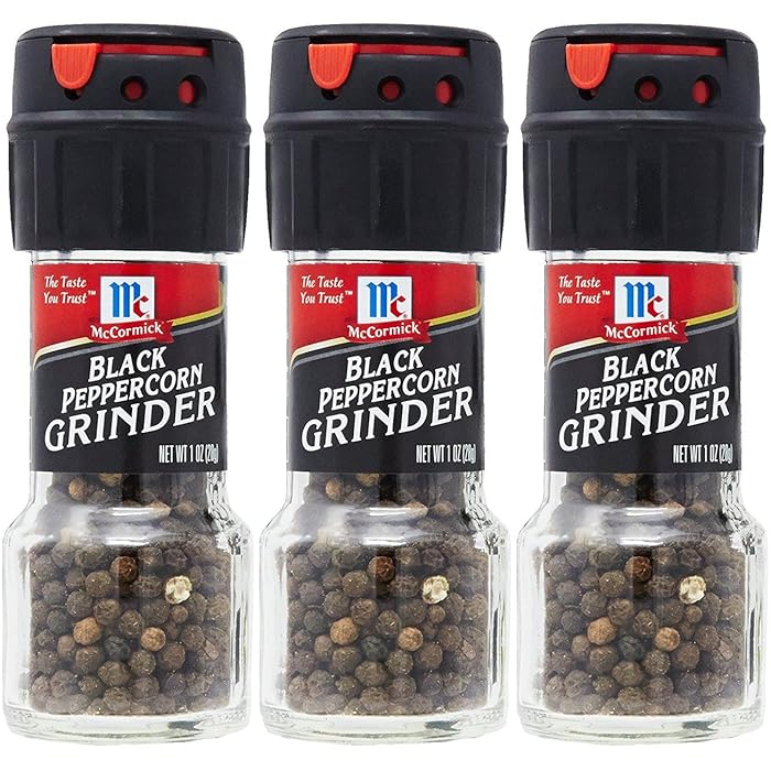 McCormick Black Peppercorn Grinder, 35g (3x35g pack)