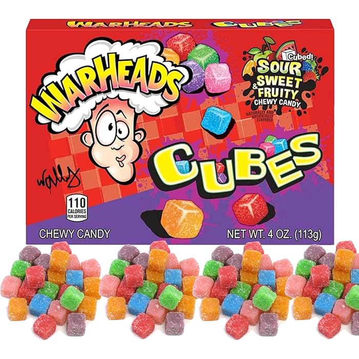 Warheads Fruit & Chewy cubes 113g