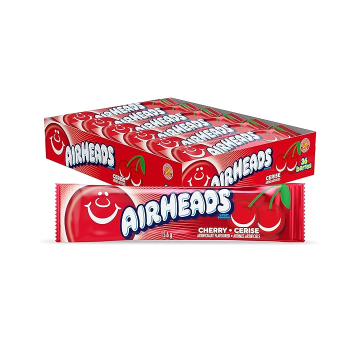 AirHeads Cherry Flavoured Candy Bar (36x15.6 g)