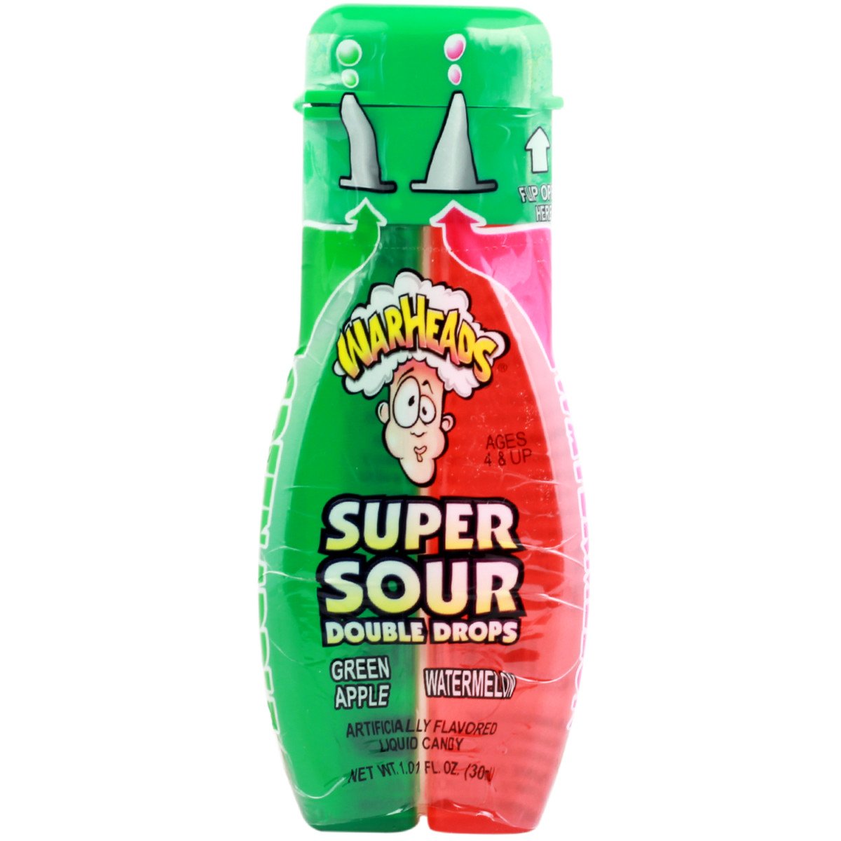 Warheads Super Sour  Double Drops Green Apple & Watermelon 30ml