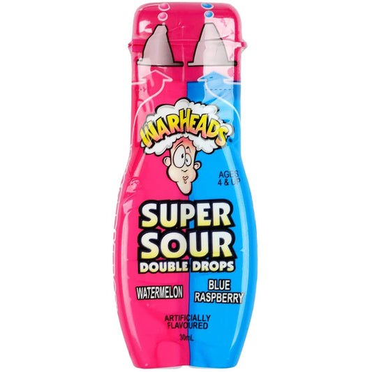 Warheads Super Sour Double Drops Blue Raspberry, Watermelon 30ml