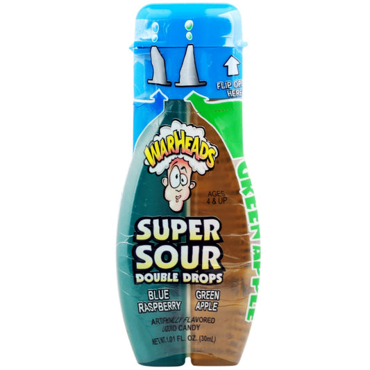 Warheads Super Sour Double Drops Blue Raspberry and Green Apple 30ml