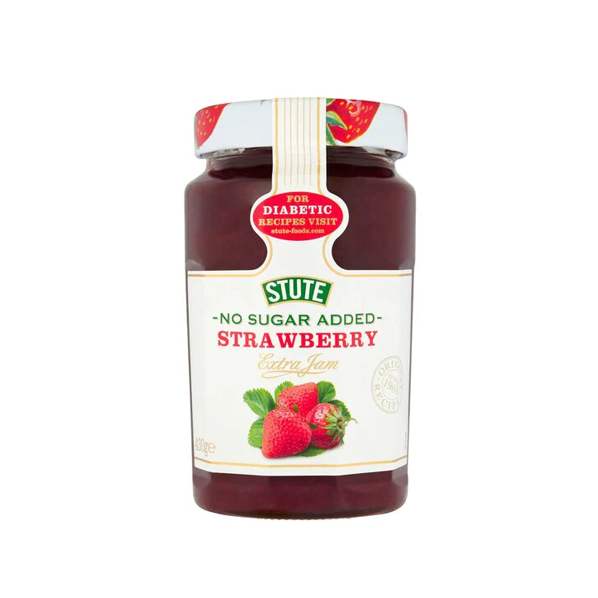 Stute Diabetic No Sugar Added Strawberry Extra Jam 430g