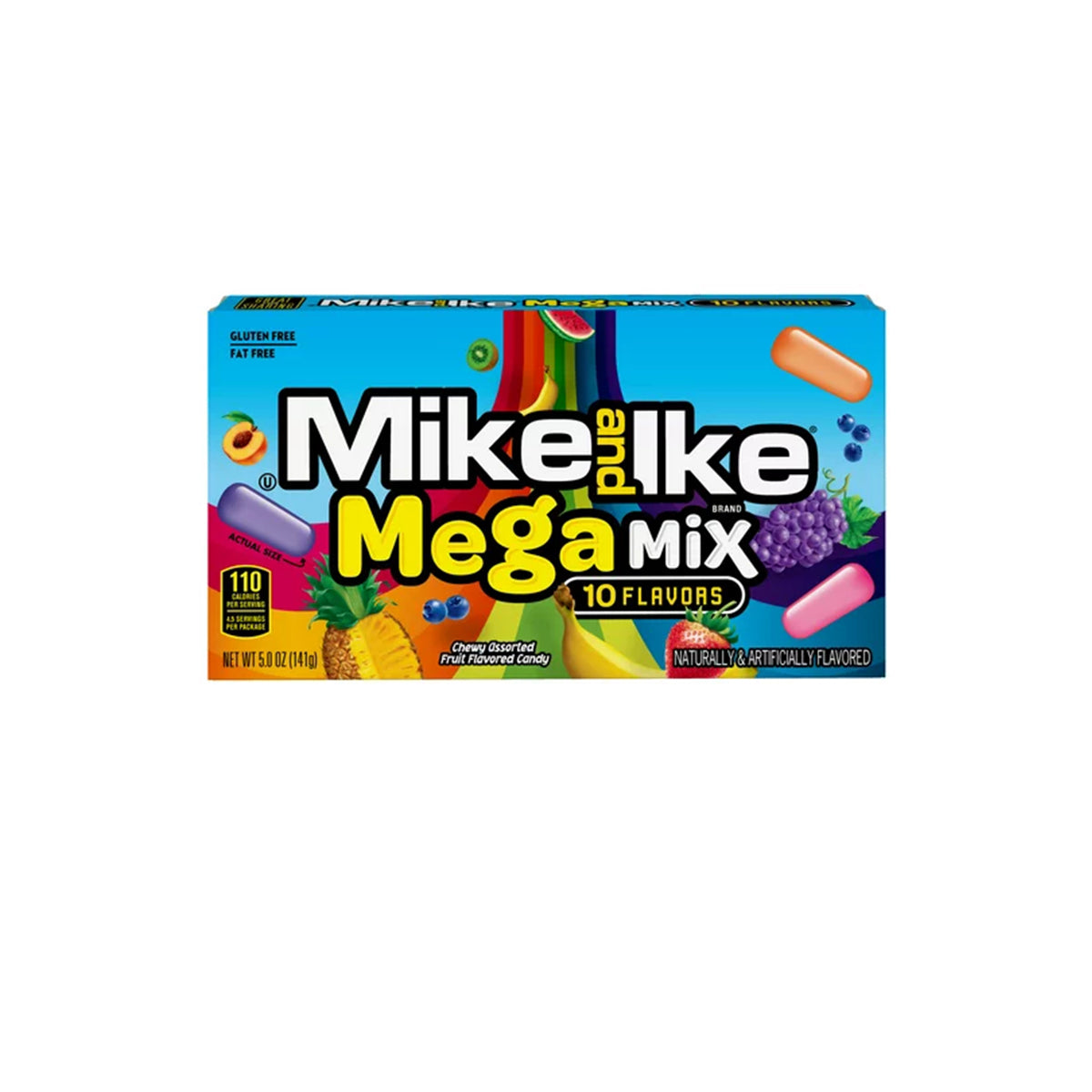 Mike and Ike Mega Mix Chewy Candy 141g