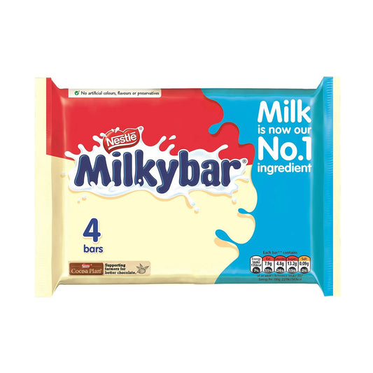 Nestle Milkybar White Chocolate Original Bar 4pkx25g