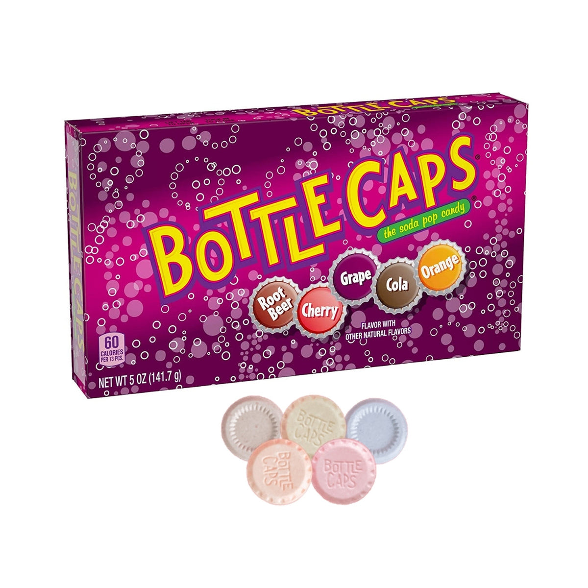 Bottle Caps, Soda Pop Flavored Candy 141g